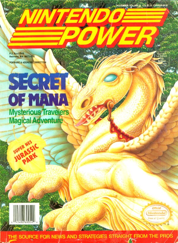 Nintendo Power Issue 054 (November 1993) cover